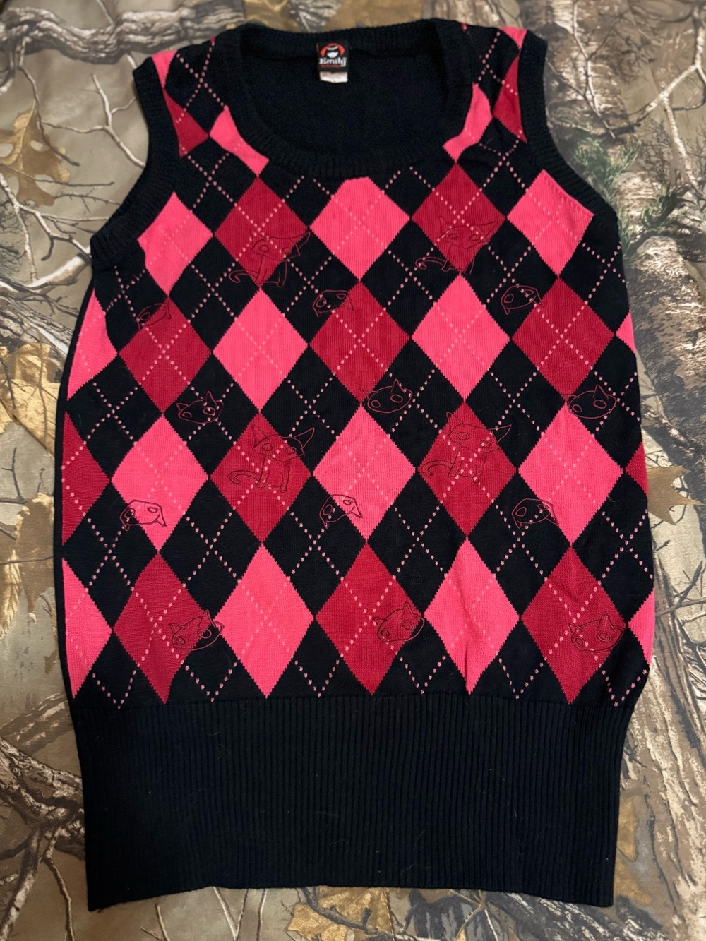 Emily the Strange Argyle Sweatervest